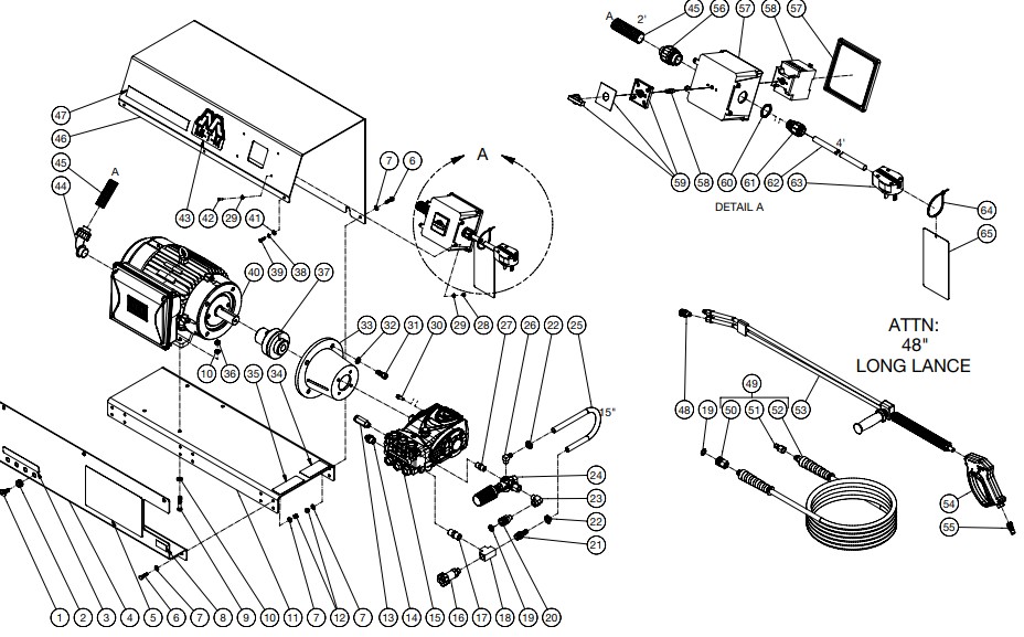 MITM GC-4004-0MEW1 pressure washer parts and manual